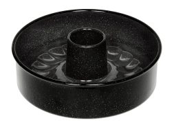 Riess Tortenform 3-teilig Emaille Schwarz 26cm
