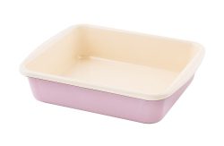 Riess Minibackofenform Emaille Pastell Rosa Auflaufform 24,8x20cm