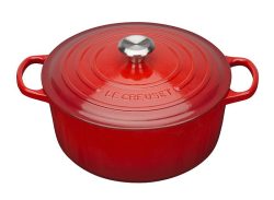 Le Creuset Bräter Signature Rund Gusseisen Kirschrot 20cm