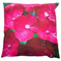 Outdoor Kissen Blumen Pink Gartenkissen Wasserabweisend 50 x 50 cm