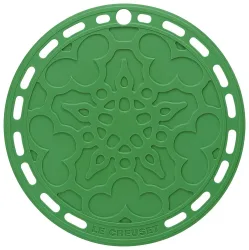 Le Creuset Silikon Untersetzer Tradition Rund Bamboo Green 20cm