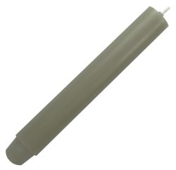 Dicke Stabkerze Durchgefärbt Taubengrau Grau 20cm x 2,5cm Tropffrei Premium