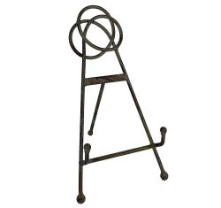 Buchstütze Nostalgie Buchständer Eisen Grau Kochbuchhalter Vintage-Stil