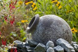 Ubbink AcquaArte Orange Amphore Antik-Look Gartenbrunnen Set Springbrunnen