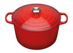 Le Creuset Bräter Signature Rund Hoch Gusseisen Kirschrot 24cm