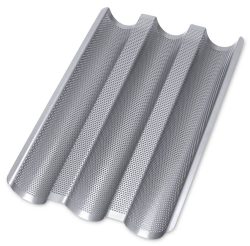 Städter Baguetteblech Baguetteform Antihaftbeschichtet Baguette Backform 37x24cm