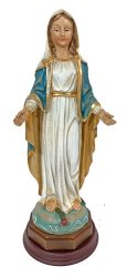 Skulptur Heilige Maria Figur Statue Madonna Kunststein Dekoration Antik-Stil