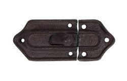 Schiebeschloß Türriegel Schieberiegel Gusseisen Antik-Braun 11,5cm