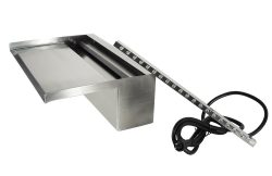 Ubbink Niagara 60 LED Wall Wasserfall Element Edelstahl Beleuchtet