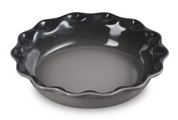 Le Creuset Pie-Form Kuchenform Steinzeug Flint Grau23cm
