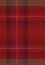 Le Jacquard Francais Geschirrtuch Hiver en Ecosse Kilt Rot 60x80 Baumwolle
