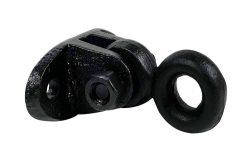 Mauerring Befestigungsring Anbindering Wandring Gusseisen Antik-Stil Schwarz