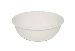 Riess Obst und Salatschüssel Emaille Weiß 22cm