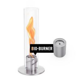 höfats SPIN 900 Tischfeuer Silber Bioethanol Tischkamin