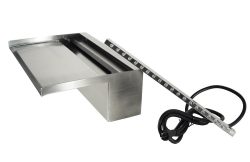 Ubbink Niagara 90 LED Wall Wasserfall Element Edelstahl Beleuchtet