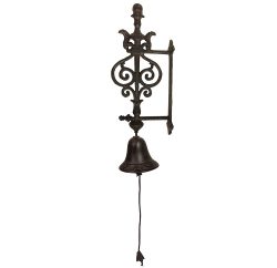 Türglocke Nostalgie Glocke Gusseisen Braun Antik Stil Rustikal