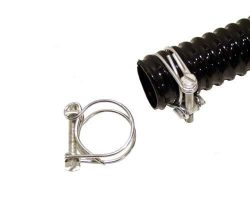 2 Stück Schlauchklemme verzinkt für Spiralschlauch 10-14 mm (1/2