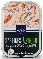 La Perle des Dieux Sardinen zum Braten mit Piment d?Espelette - Dose 115 g