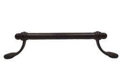 Türgriff Rustikal Möbelgriff Schubladengriff Gusseisen Antik-Stil Braun 35,5cm