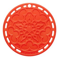 Le Creuset Silikon Untersetzer Tradition Rund Ofenrot 20cm