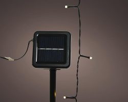Solar Lichterkette Außen LED Outdoor Wetterfest Warmweiß 8 Modi Garten Balkon 5M 50 LED