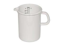 Riess Küchenmaß Emaille Messbecher Weiß 10cm