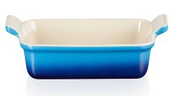 Le Creuset Auflaufform Tradition Steinzeug Azure Blau 32 cm