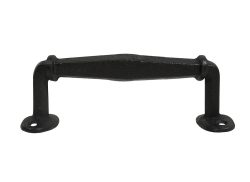 Möbelgriff Rustikal Griff Schubladengriff Gusseisen Antik-Stil Schwarz 17,5cm