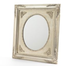 Wandspiegel Barock Spiegel Silber Champagner für Kommode Flur 40x35cm