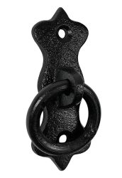 Anbindering Mauerring Befestigungsring Gusseisen Schwarz Wandring Antik-Stil