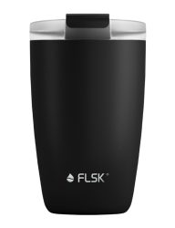 FLSK CUP Kaffeebecher Black Schwarz Coffee to go-Becher 350 ml