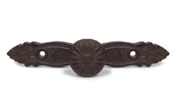 Schubladengriff Rustikal Griff Knauf Möbelgriff Gusseisen Antik-Braun 15,5cm