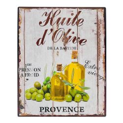 Blechschild Huile d`Olive Provence Retro Vintage Dekoschild Küche 25x20cm