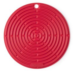 Le Creuset Topflappen Rund Silikon Kirschrot