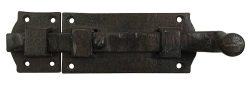 Türriegel Schlossriegel Vintage Schieberiegel Gusseisen Braun Schiebeschloß 22cm