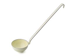 Riess Schöpflöffel Emaille Schöpfkelle Pastell Gelb 8cm