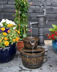 Ubbink AcquaArte Las Vegas Gartenbrunnen Set Springbrunnen