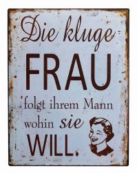 Blechschild 