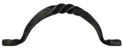 Griff Schmiedeeisen Möbelgriff Schwarz Schubladengriff Rustikal Antik-Stil 23 cm