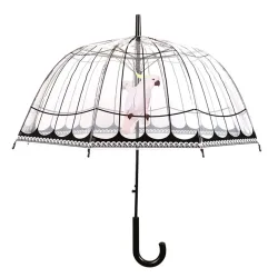 Regenschirm Kakadu Vogelkäfig Transparent Stockschirm Durchsichtig
