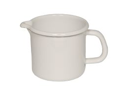 Riess Schnabeltopf Emaille Topf Weiß 10 cm