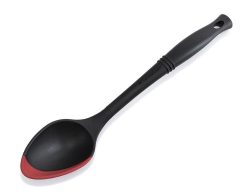 Le Creuset Servierlöffel mit Silikon-Einsatz Schwarz/Rot