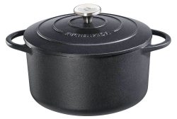 Küchenprofi Bratentopf Rund PROVENCE Schwarz Bräter Classic Black 24 cm