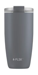 FLSK CUP Kaffeebecher Stone Grau Coffee to go-Becher 500 ml
