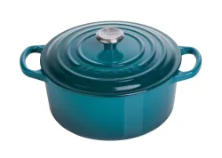 Le Creuset Bräter Signature Rund Gusseisen Deep Teal 20cm