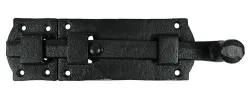 Türriegel Schlossriegel Vintage Schieberiegel Gusseisen Schwarz Schiebeschloß