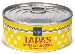 La Perle des Dieux Tapas von Venusmuscheln u. Herzmuscheln mit Yuzu - Dose 215 g