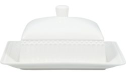 Greengate Butterdose Alice White Porzellan 9cm Weiß