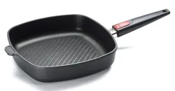 Woll Steakpfanne Nowo Titanium Induktion Aluguss Eckig abnehmbarer Stiel 28x28cm