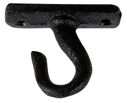 Deckenhaken Wandhaken Rustikal Wandhalterung Gusseisen Antik-Stil Schwarz 5,5cm